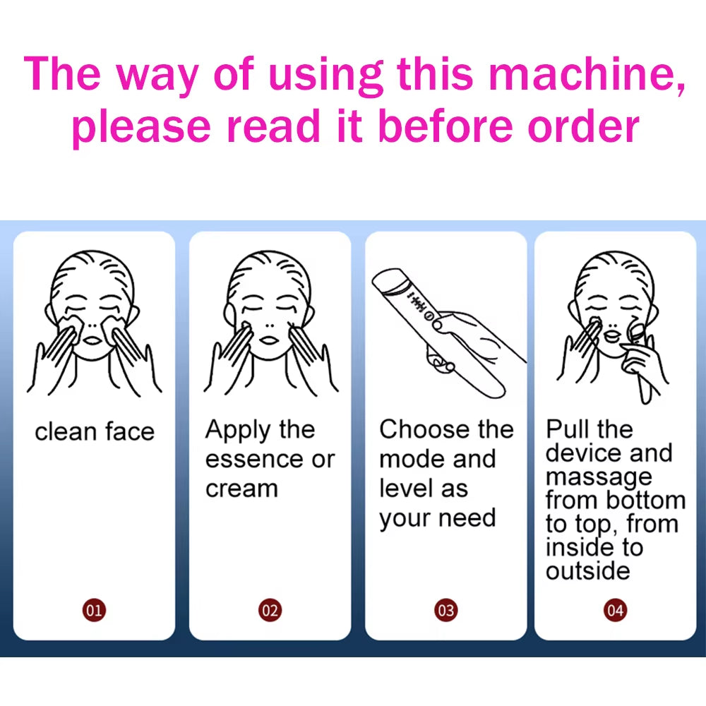 Mini HIFU Machine for Eyes Rechargeable Ultrasound Machine RF Radio Frequency EMS Microcurrent Lift Firm Tightening Skin Care